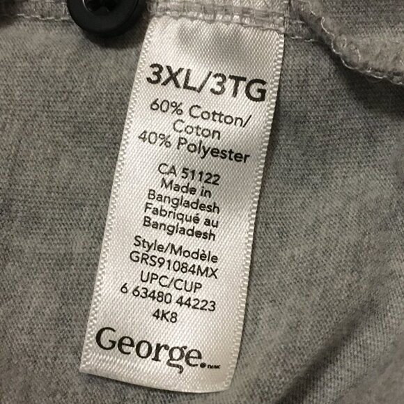 George Computer Geek Graph Paper Print Shirt - Grid Pattern Short Sleeve Polo - Picture 9 of 13